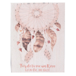 Les Tr&eacute;sors De Lily [A2915] &ndash; roosa  Dreamcatcher  puitpaneel (muuda oma elu unistuseks) - 40x30 cm Heleroosa