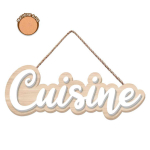 Les Tr&eacute;sors De Lily [R3368] - 3D puidust dekoratiivs&otilde;na  Kitchen  beež - 20x7 cm beež