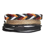 Les Tr&eacute;sors De Lily [R3458] - etnilisest nahast k&auml;ev&otilde;ru  Kilimanjaro  punane kollane beež pruun - laius 3 kuni 4 cm oranž