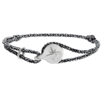 Altesse [R5729] &ndash; k&auml;sit&ouml;&ouml;na valmistatud h&otilde;bedast k&auml;ev&otilde;ru 'Rose des Vents' h&otilde;behall (roodiumiga kaetud) - 12 mm hall