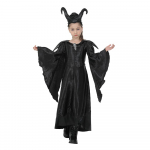 T&uuml;drukute film Evil Queen Cosplay kost&uuml;&uuml;m Lastele Kuninganna kleit Horn Purim Laste Halloweeni v&auml;ljam&otilde;eldud kleit L must