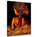 L&otilde;uenditr&uuml;kk Beautiful Woman Gold Dust 40x60 kuldne