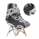 Printing Shell tooli kate Stretch s&ouml;&ouml;gitooli katted P&otilde;hjamaade stiilis skandinaavialikud odavad istmekatted toolid koduks hotelli k&ouml;&ouml;giks 6 Pieces