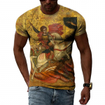 Suvised retro-egiptuse freskodega graafilised T-s&auml;rgid Meeste Juhuslik Isiksus 3D Prinditud Lahe T-s&auml;rk Hip Hop Harajuku l&uuml;hikeste varrukatega s&auml;rk S