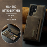 Magnetfunktsiooniga nahast telefonikoti &uuml;mbris Samsung Galaxy S22 Ultra S22ultra 5g S21 Fe S20 Plus kaardihoidja kaitse&uuml;mbriste jaoks for Galaxy S20 Ultra kohv