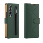 Nahast magnetiline klapp&uuml;mbris Samsung Galaxy Z Fold 4 kaanega, nahast klapitava aluse S pliiatsihoidja pesaga &uuml;mbris Z Fold4 5g jaoks (Pole pliiatsit ) For Galaxy Z Fold 4