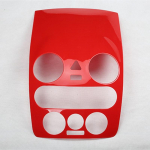 VW Beetle 2001-2011 tarvikute jaoks auto keskkonsooli CD vahelduvvoolu &otilde;hu v&auml;ljalaskeava paneeli kaane korpuse kleebise kaitse kaunistus With Emergency Button punane