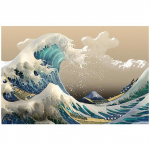 Jaapani stiilis suur laine Kanagawa surfamine l&otilde;uendimaaling plakat Klassikalised pildid Prindid Katsushika Hokusai maalikunstnik kodukaunistus 70x120 No Frame