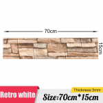 3/5/10 tk 30 * 35 cm / 70 * 15 cm 3D isekleepuvad seinakleebised Kodukaunistuse taustakleebised Vee- ja niiskuskindlad 10pcs 70*15cm