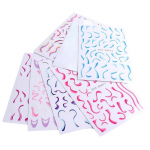 6 TK v&auml;rvilised lainelise joonega k&uuml;&uuml;nekleebised 3D isekleepuvad k&uuml;&uuml;nekleebised disain k&uuml;&uuml;nte kaunistus mitmev&auml;rviline