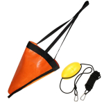 Paadi ankru drogue komplekt + triivimisankru pukseerimisk&ouml;ie ujuvkost&uuml;&uuml;mid kanuup&uuml;&uuml;giks 32 inch anchor + float black