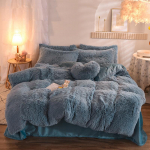 Crystal Plush Plush voodipesu Talvine paks soe naaritsa neljaosaline &uuml;likond Double