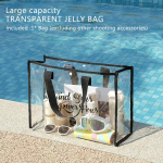 L&auml;bipaistev reisikotikomplekt Lennujaama kosmeetilise meigi tualett-tarvete l&auml;bipaistev pesukott must