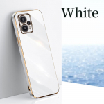 6D pinnakattega kaitsev silikoon&uuml;mbris Realme 11 Pro+ jaoks 10 9 9i 8 8i 7 6 5 GT NEO 2 3 2T 3T GT2 C33 C30 C30S C53 C31 C35 kaamera p&otilde;rutuskindel telefoni kate Realme Narzo N53 valge