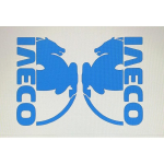 For x2 IVECO Truck Stickers Vinyl Window Cab Large Left & Right 29X20cm Any h&otilde;be