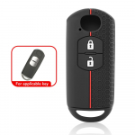 Silikoonist auto v&otilde;tme&uuml;mbris Mazda CX-5 CX5 Atenza CX-7 CX-9 MX5 kate v&otilde;tmeta kaugjuhtimispuldi korpuse nahahoidja kaitse 2 button Black must