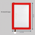 (Tasuta logo graveerimine) A5 &auml;rim&auml;rkmik, pehme nahkkaanega m&auml;rkmik, kohandatud koosolekuprotokollid, &otilde;pilaskontoraamat, paks p&auml;evik, reisip&auml;evik A5 punane