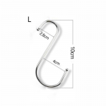 5 tk S-kujulised konksud, vastupidavad k&ouml;&ouml;gi &uuml;mmargused riputuskonksud L