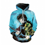 Uued Anime Hoodid Demon Slayer Kimetsu no Yaiba 3D Print Kapuutsiga dressipluus Mehed Naiste Mood kapuuts Hip Hop Unisex Pullover Coat XL
