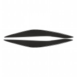 Esituled Kulmud Silmalaugude trimmikatte vormimiskleebis BMW 5. seeria F10 F11 2014-2017 / 2011-2013 autole 2014-2017 Black