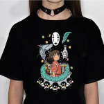 Studio Ghibli t-s&auml;rgid naiste t&auml;navar&otilde;ivad Tee girl 2000ndate naljakad koomiksiriided L