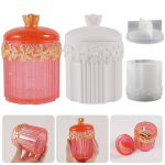 Triibuline lillepott Silikoonvorm isetehtud lillehoidla kast k&auml;sit&ouml;&ouml; tegemine krohvivaigust lillepottide valamisvormid kodukaunistuse tarvikud 1 SET