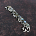 Labradoriidist k&auml;ev&otilde;ru 925 Sterling h&otilde;bedast k&auml;ev&otilde;ru Disainer kalliskivist k&auml;ev&otilde;ru K&auml;sitsi valmistatud reguleeritav ketiga k&auml;ev&otilde;ru Vintage ehe kingitus emale