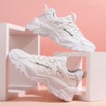 Meeste ja naiste hingavad jooksujalatsid Naiste kerged vabaaja tennised T&auml;iskasvanute libisemiskindlad jooksujalatsid 35 kollane