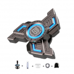 Typhoon Mini Fidget Spinnerid helendavad, vastupidavad suure kiirusega vaikse laagriga, s&otilde;rmek&auml;e vurr, leevendavad stressi &auml;revust, kingitused t&auml;iskasvanutele ja lastele 5x5x1.6cm sinine