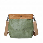 Vintage j&otilde;upaberist Crossbody kotid naistele &uuml;hev&auml;rviline v&auml;ike naiste &otilde;lakott Keskkonnas&otilde;bralik Bucket Messenger kott roheline