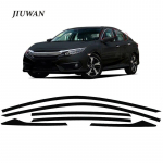 1 komplekt autoakna raami trimmib kaitsekile matt must kleebis Kleebis Moodne auto stiil Honda Civic sedaanile 16-20