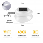 P&auml;ikesepaneeliga LED-valgusti v&auml;lis&otilde;ue koduaia seinalamp liikumisanduriga sise&otilde;ue ja aia v&auml;lislambi jaoks 【1】white light valge