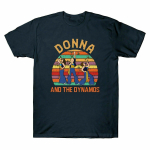 Donna And The Dynamos Vintage Unisex T-s&auml;rk Mamma Mia Music T-s&auml;rk l&uuml;hikeste varrukatega S