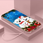 Luksuslik kaetud TPU telefoni&uuml;mbris koos kaelapaelaga Samsung Galaxy A04 05s A13 A14 A24 A54 A34 Note20 S23 Ultra &uuml;mbristele A6 Merry Christmas Bear Deer kate Samsung Galaxy A01