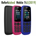 Renoveeritud Nokia originaal Nokia 105 (2019) &Uuml;he SIM-kaardi kahe SIM-kaardiga GSM 900 / 1800 mobiiltelefon Single SIM Simple Set must