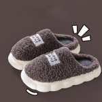 Puuvillased sussid naistele s&uuml;gisel ja talvel, sobivad &otilde;ues kandmiseks siseruumides soojalt kerged paksu tallaga paarilised pl&uuml;&uuml;sis sussid koduseks kasutamiseks 35-36 punane