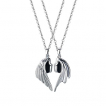 1 paar paari kaelakeed Tiiva kujuga magneti &uuml;hendus armastuse s&uuml;mboliseerimine deemoni ingliga sobiv kaelakee valentinip&auml;eva kingitus ripats kaelakee 2pcs