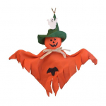 &Otilde;udne halloween'i k&otilde;rvitsa kaunistus, kaunis jumalik realistlik erksav&auml;rviline Halloweeni ornament pidude festivalideks oranž