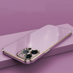 Luksuslik Golden Plating Edge pehme TPU telefoni&uuml;mbris iPhone 15 14 13 11 Pro Max 7 8 Plus XR Xiaomi 13T Redmi 13C Note 12S 11 p&otilde;rutuskindel tagakaas for iPhone 11