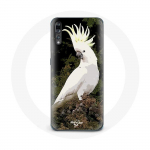 Huawei P20 valgete kakaduude &uuml;mbris, papagoid puu otsas