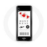 Coque pour Samsung Galaxy A10 Billet d'avion Montr&eacute;al Canada