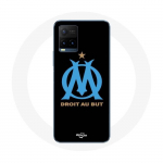 Coque pour Vivo Y21s 2021 / Y21 2021 Logo Olympique de Marseille Fond Noir