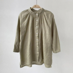 Johnature Casual Simple Tops Suvised vintage O-kaelusega l&uuml;hikeste varrukatega &uuml;hev&auml;rvilised lahtised naiste s&auml;rgid One Size khaki