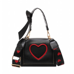 Naiste kott 2020 Moodne k&auml;ekott Metsik &otilde;lakott Moodne Love Ladies k&auml;ekotikott 19cm*8cm*15cm must