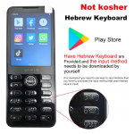 Qin F21 Pro nutikas puuteekraaniga telefon Wifi + 2,8 tolli 3 GB + 32 GB Bluetooth 5.0 480*640 Global Verison telefon Hebrew keyboard Google must