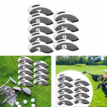 9 t&uuml;kki golfirauda peakatted, peakatted, triikrauad, kaasaskantavad golfim&auml;ngija varustus numbrisiltidega Black Red