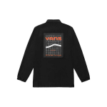Vans Tr&uuml;kitud tagasi pikkade varrukatega kraega jakk Unisex &uuml;ler&otilde;ivad must VN0A5H8OBLK S
