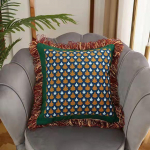 45 / 50 / 55 / 60 cm Retro lilledega tr&uuml;kitud sametpadja kate seljatugi Kuldne tuti &auml;&auml;r Padjap&uuml;&uuml;r suur diivanipadi padjakatejavascript :T&uuml;hine (0 ) 450mm*450mm