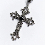 Y2K Punk Crystal Big Cross ripats kaelakeed naistele Meeste gooti ebaregulaarse ristiga rangluu kett kaelakeed esteetilised ehted