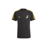 Adidas Originals X The Simpsons Kolme triibuga v&auml;rviplokk Retro T-s&auml;rk Meeste pealisr&otilde;ivad Must HA5815 XS